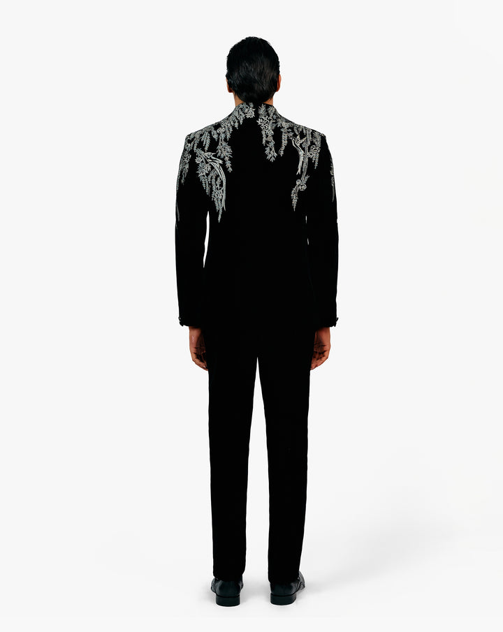 Elyxion Velvet Bandhgala