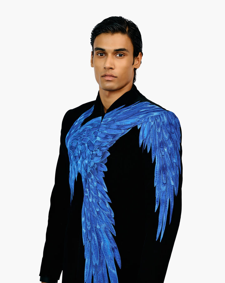 Galactic Blue Long Jacket