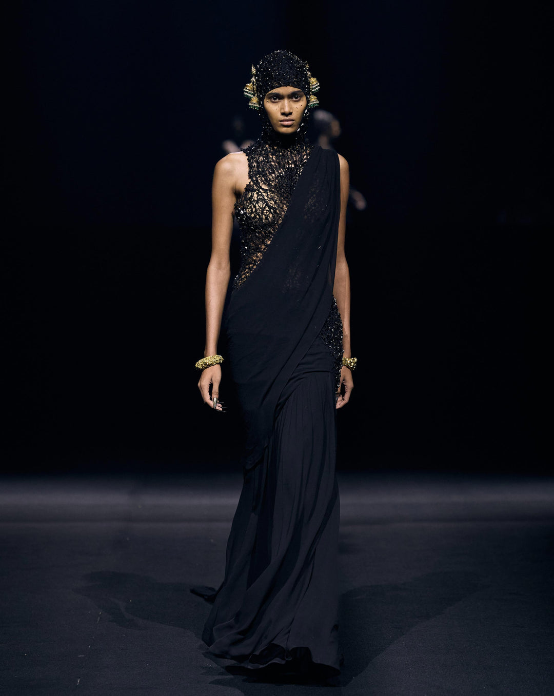Noir Starburst Gown
