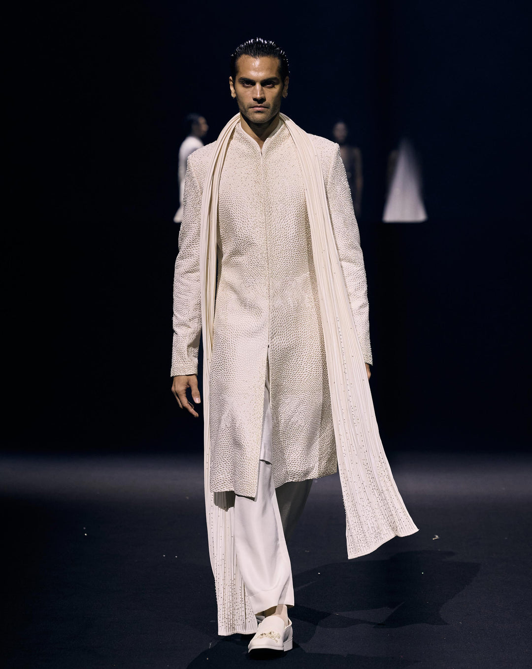 The Textured Lunar Sherwani