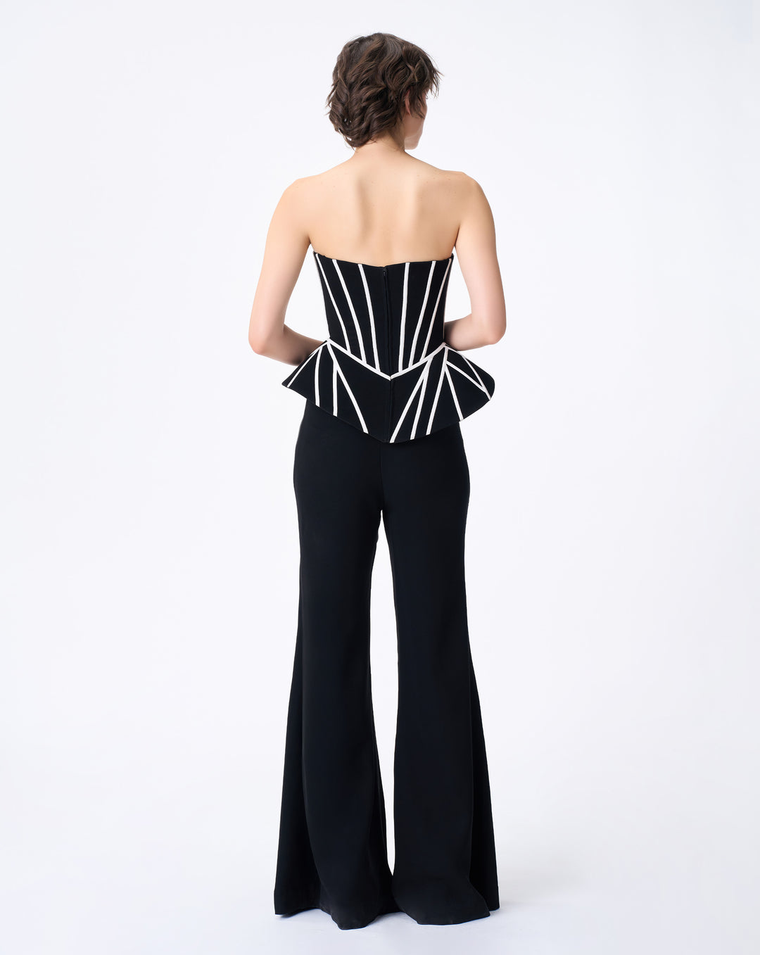 Dichrome Peplum Corset Top