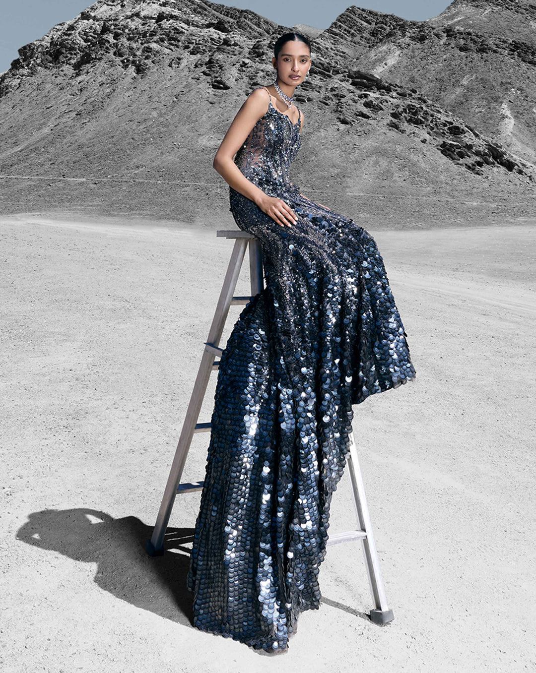 Kaleidascopic Fishtail Gown