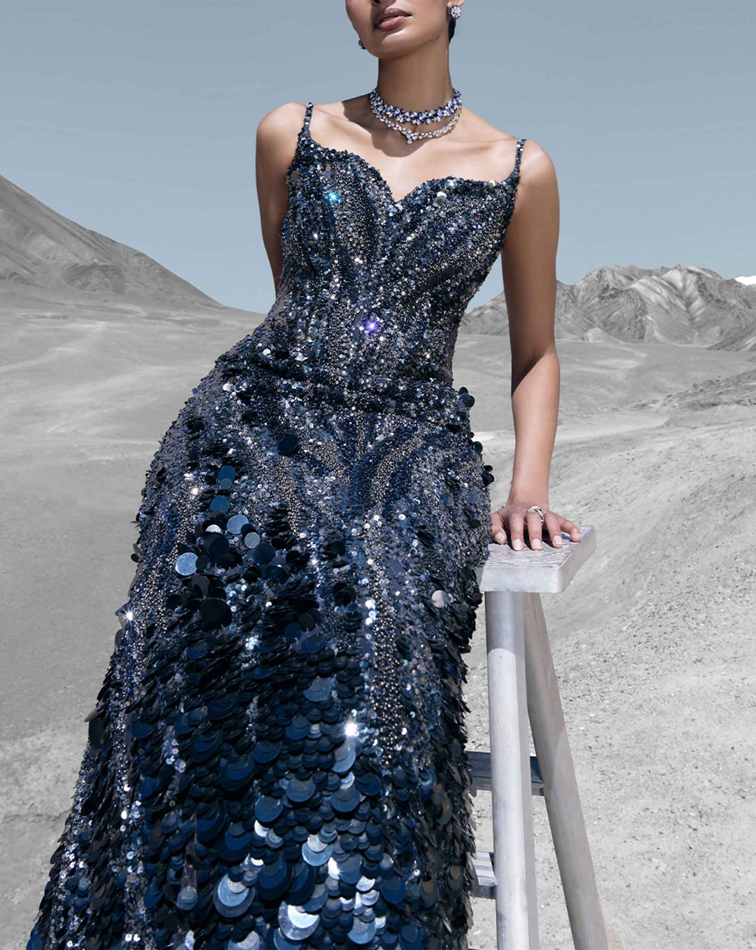 Kaleidascopic Fishtail Gown