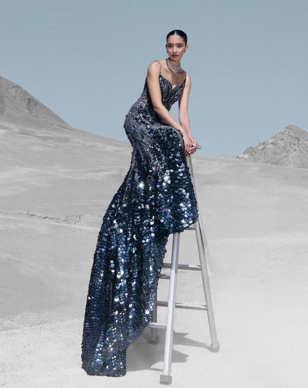 Kaleidascopic Fishtail Gown