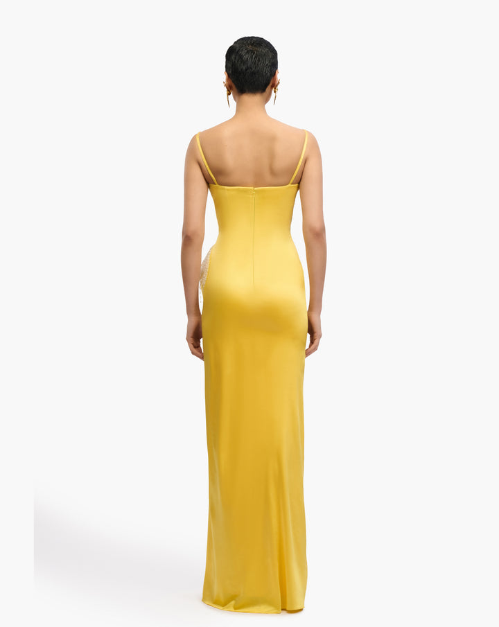 Solar Cast Peplum Gown