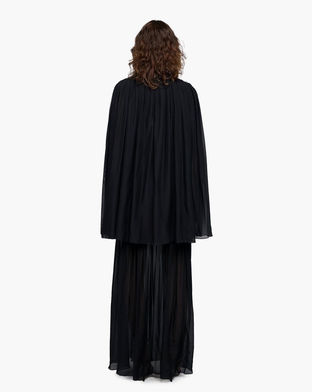 Noir Crystal Macramé Top