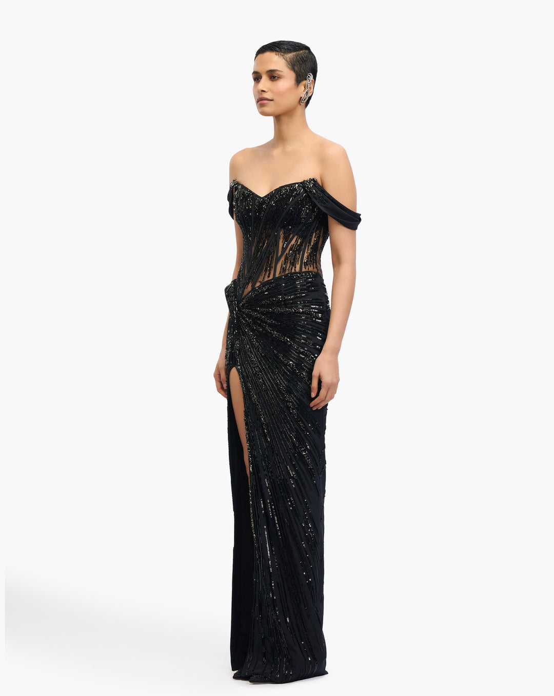 Obsidian Crest Gown