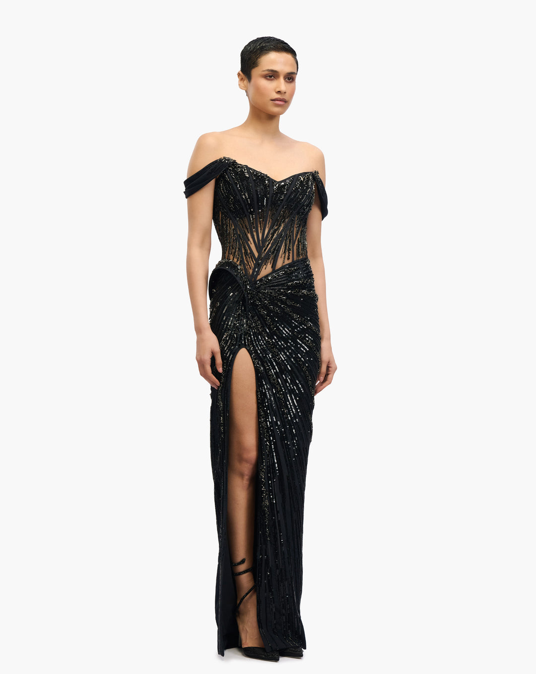 Obsidian Crest Gown