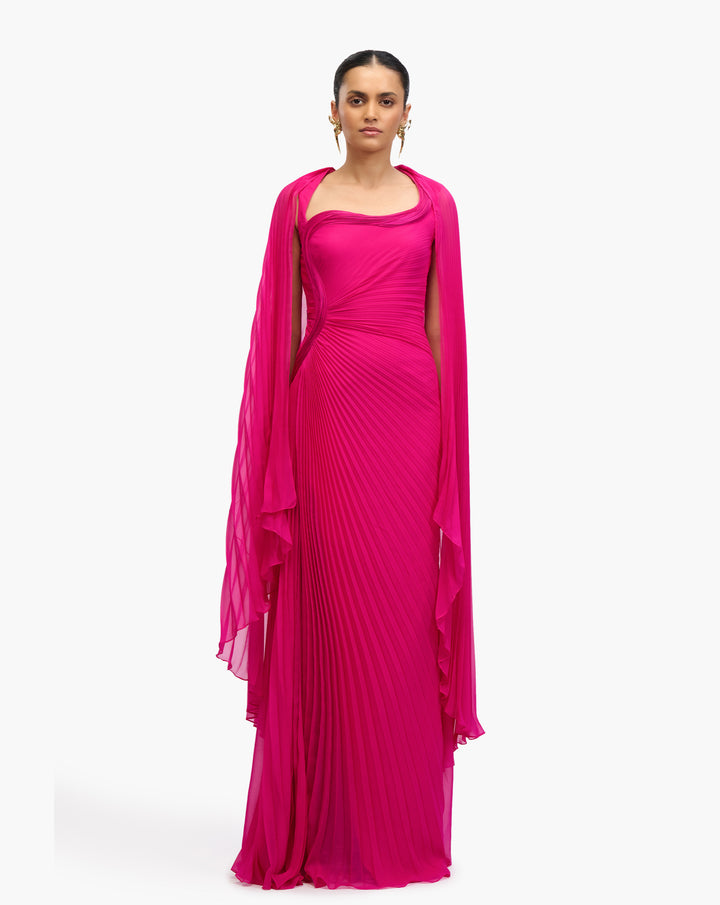 Freya Sculpt Pleat Kaftan