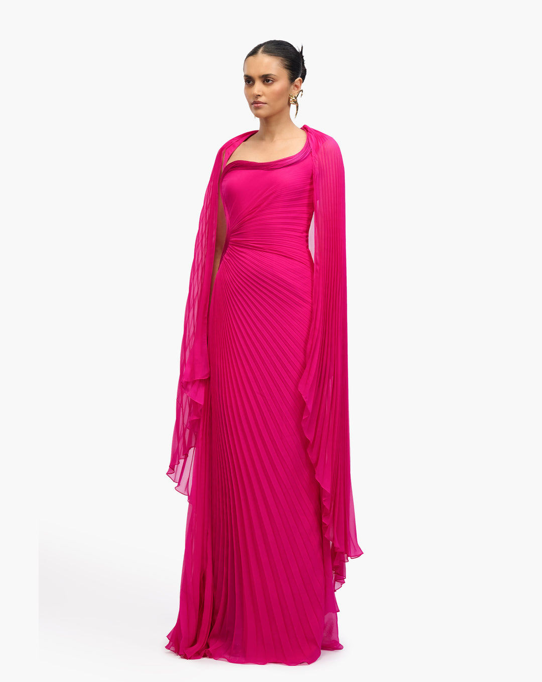 Freya Sculpt Pleat Kaftan