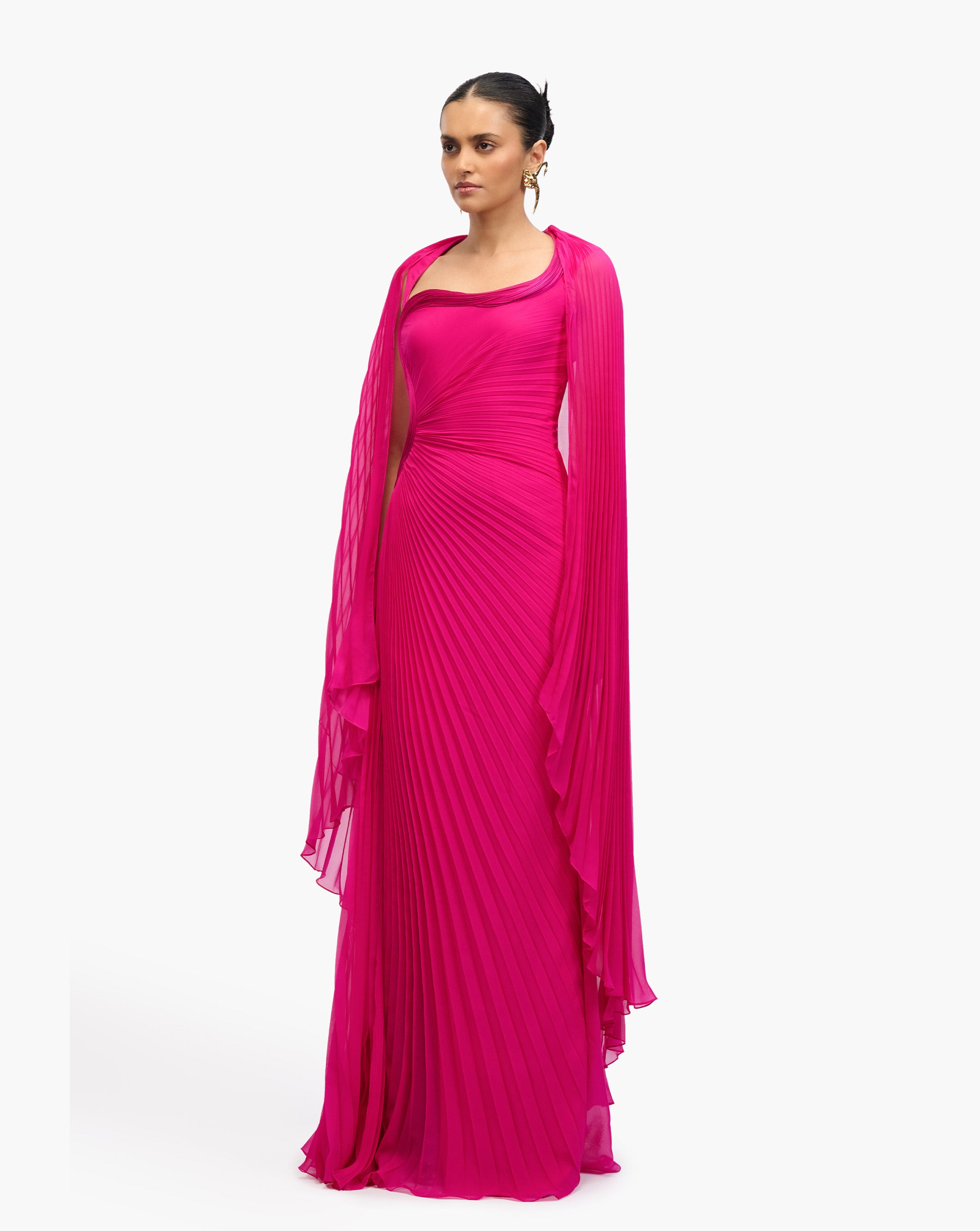Freya Sculpt Pleat Kaftan