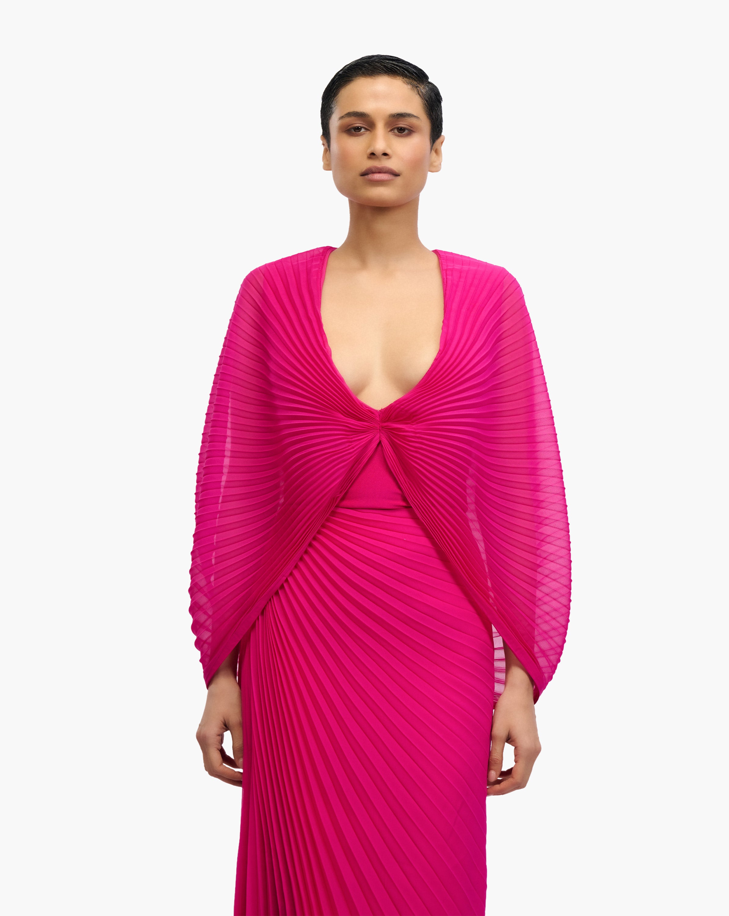 Vela Pleated Draped Top