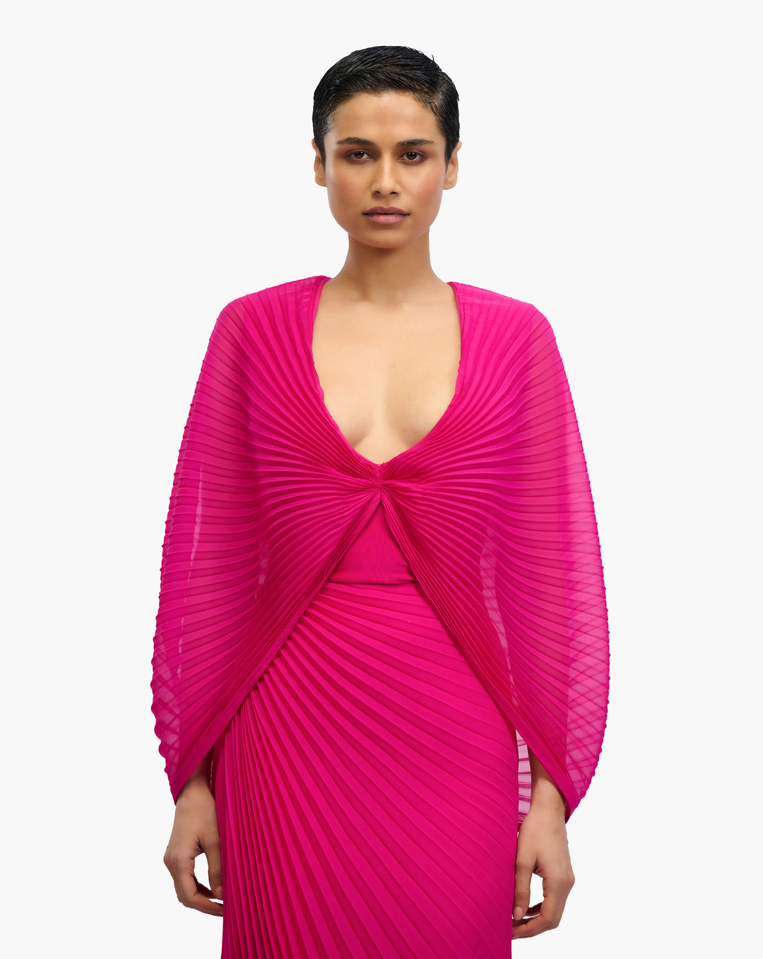 Vela Pleated Draped Top