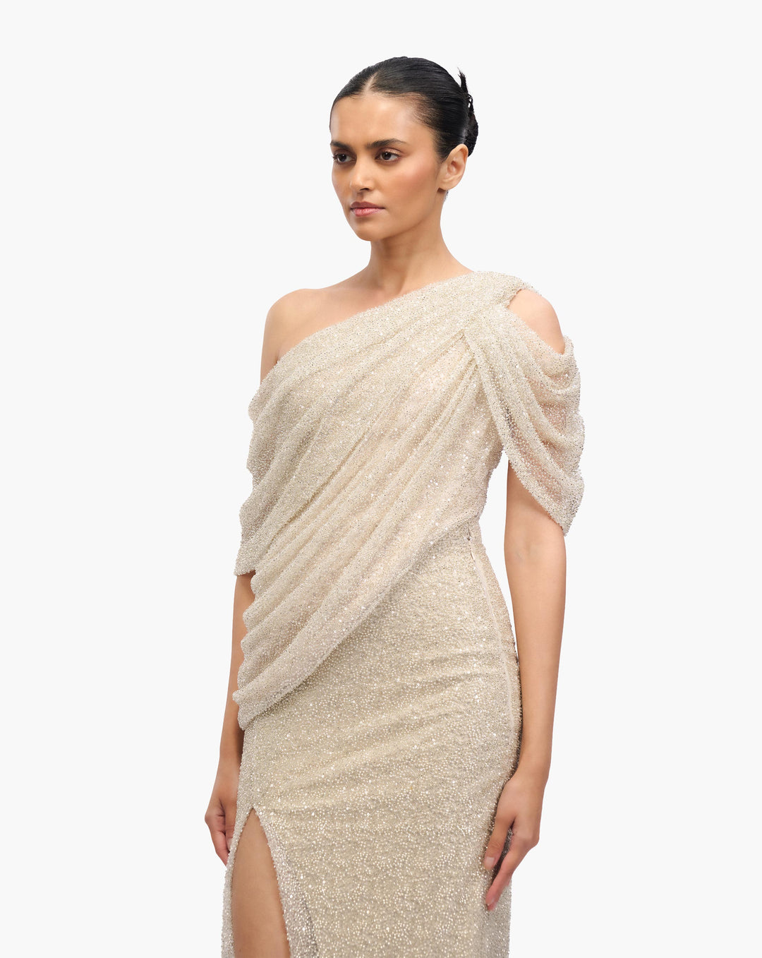 Crest Glisten Drape Top