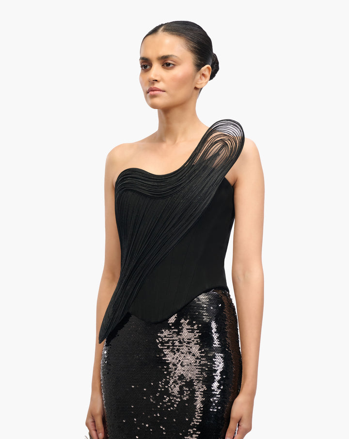 Nox Sequin Midi Skirt