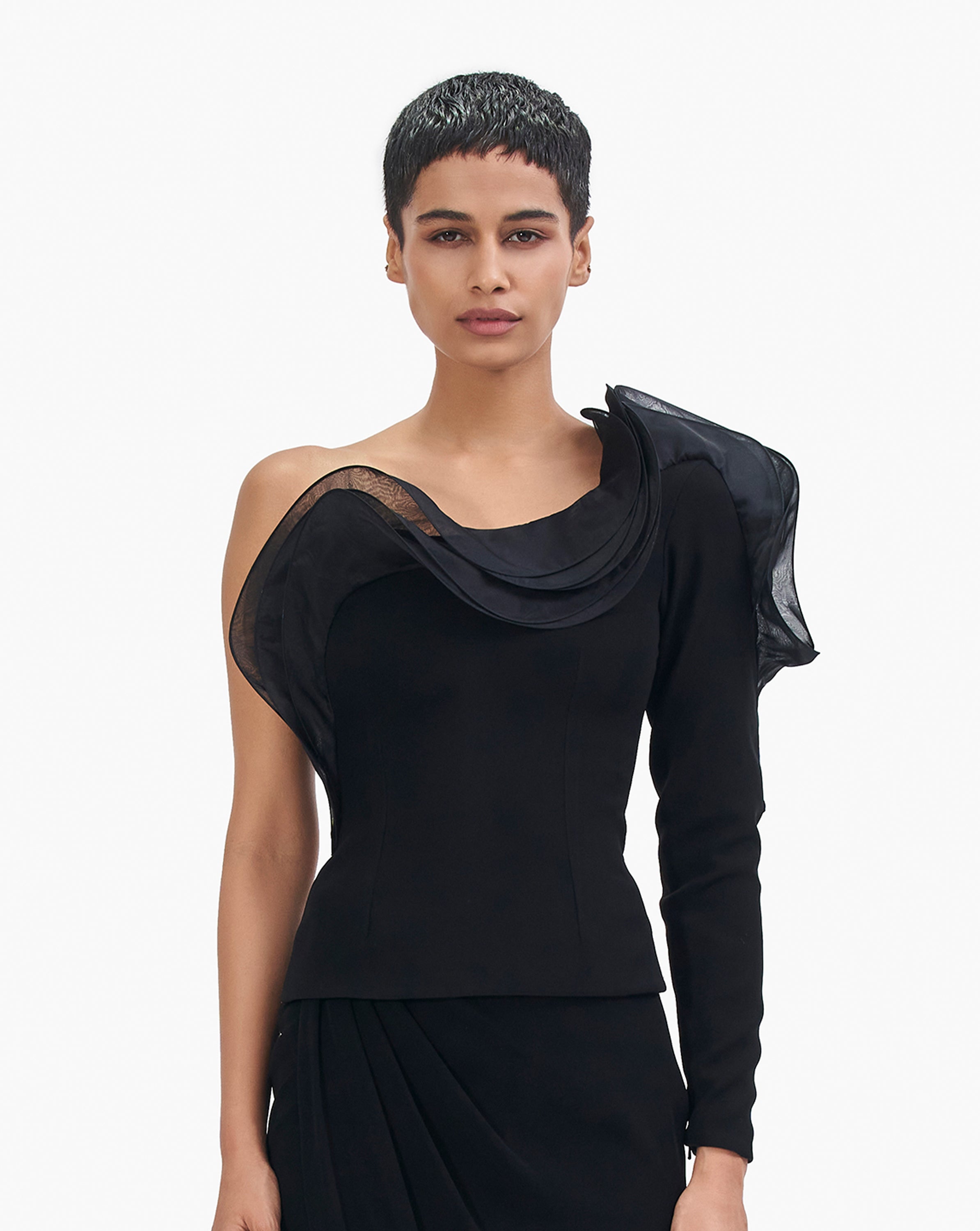 The One Shoulder Petal Top