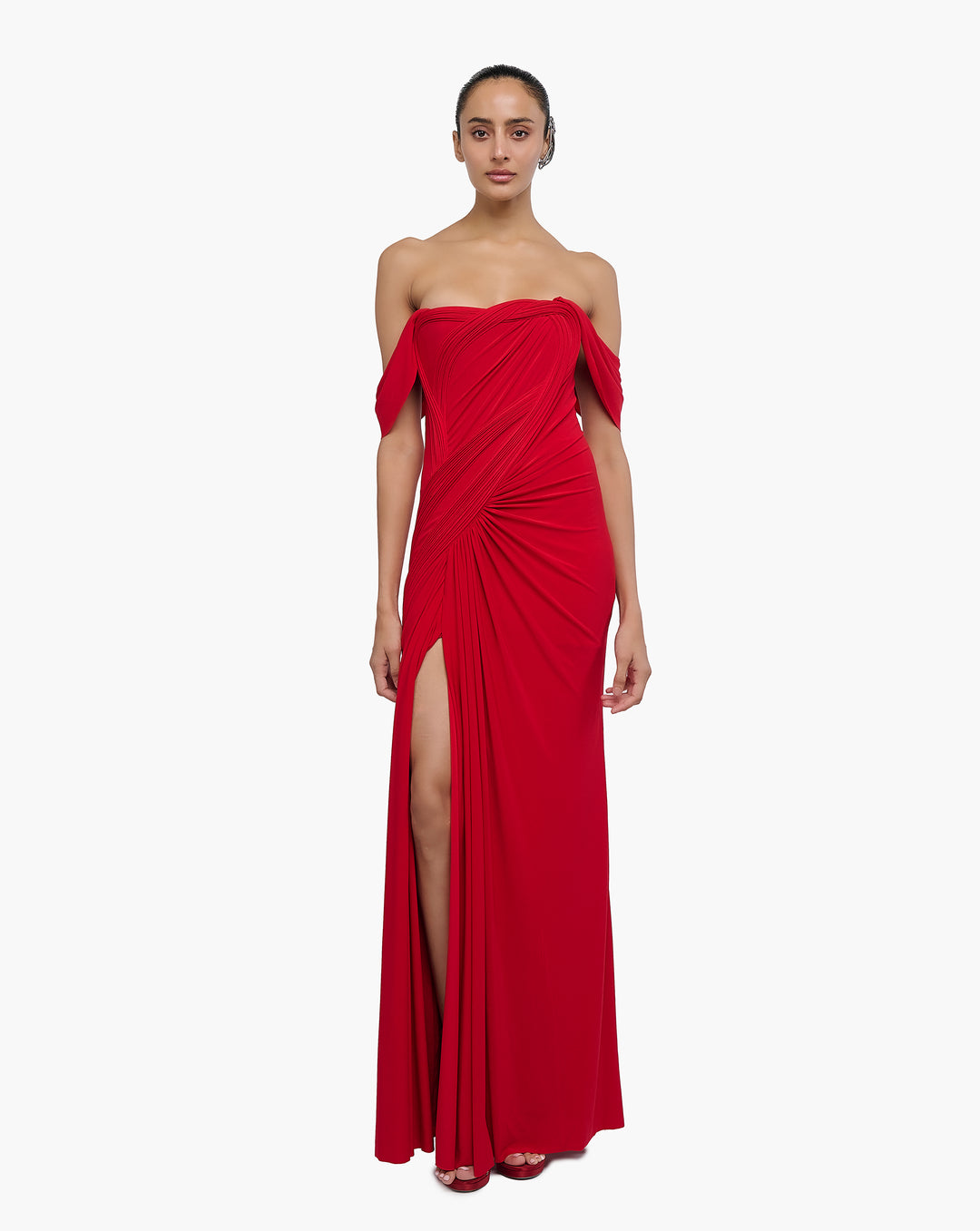 Sculpted Flame Gown