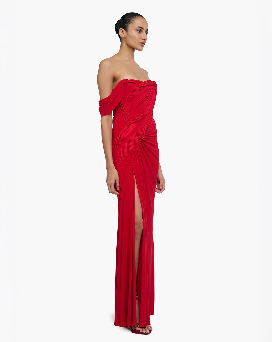 Sculpted Flame Gown