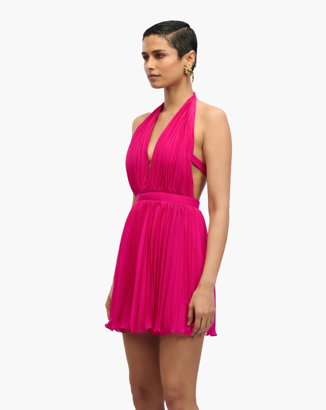 Eterea Pleat Mini Dress