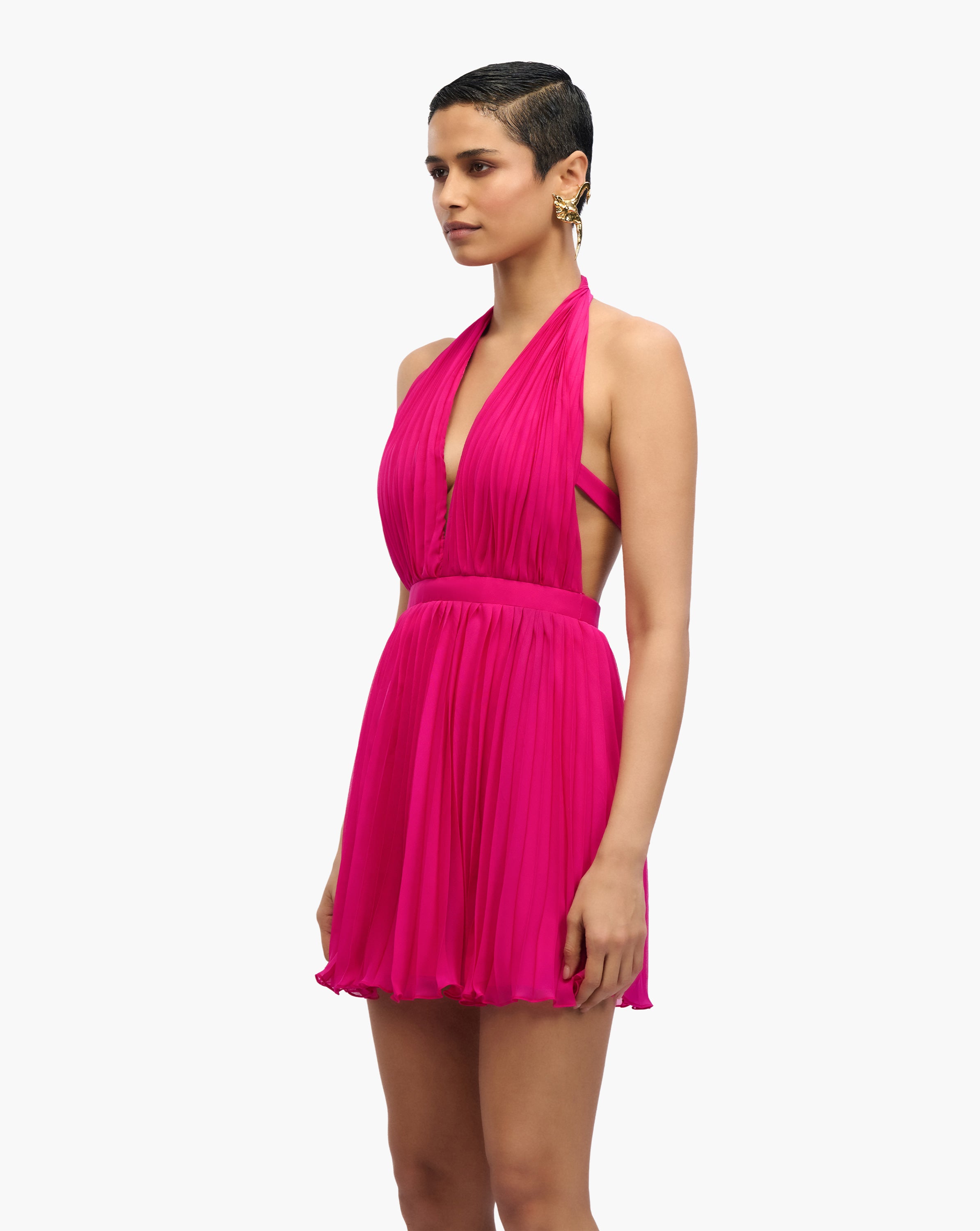 Eterea Pleat Mini Dress
