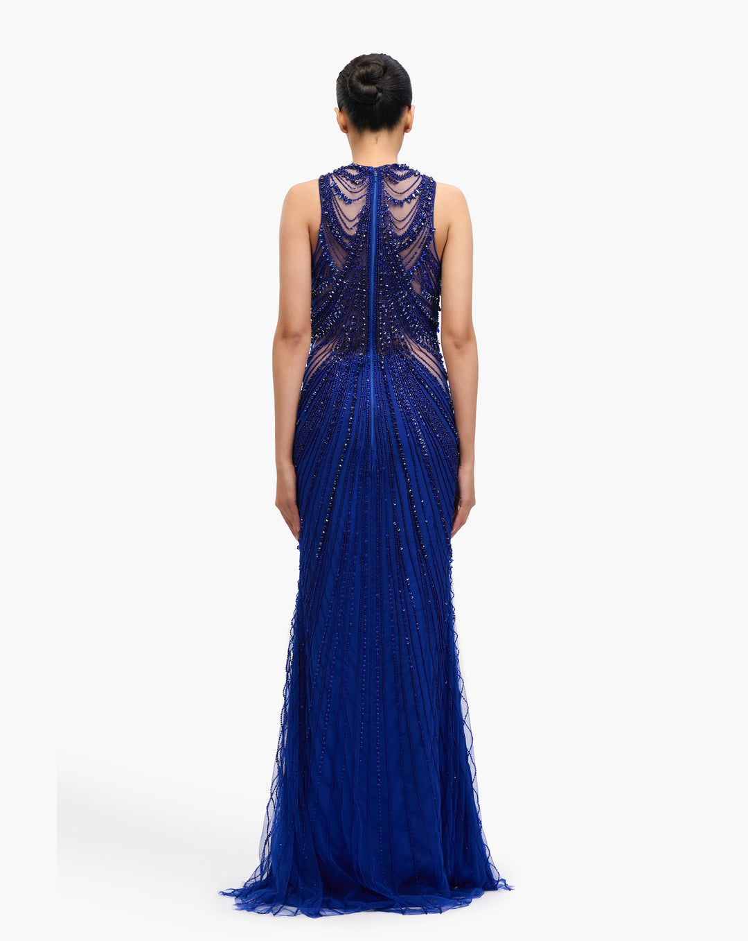 The Roman High-Neck Gown