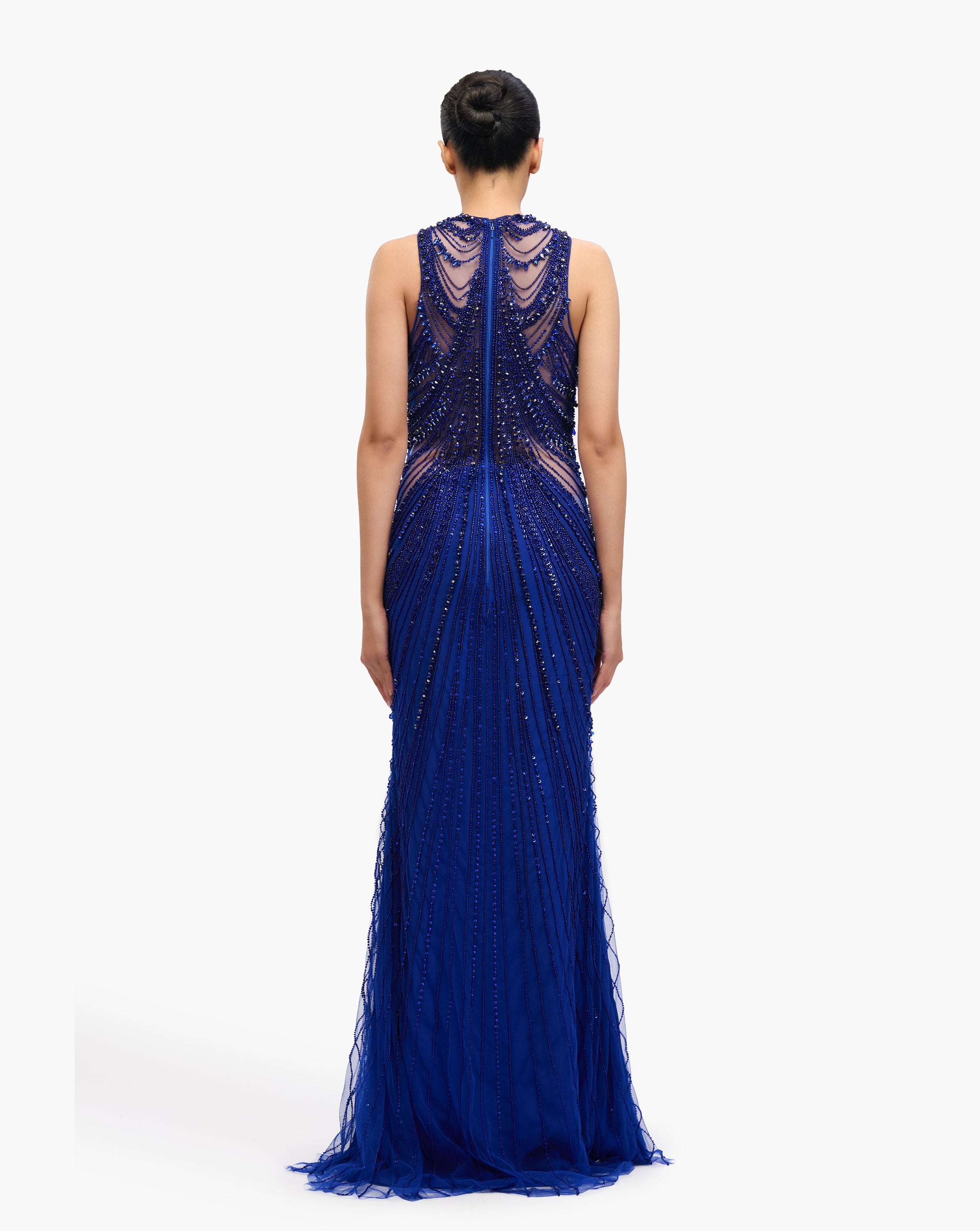 The Roman High-Neck Gown
