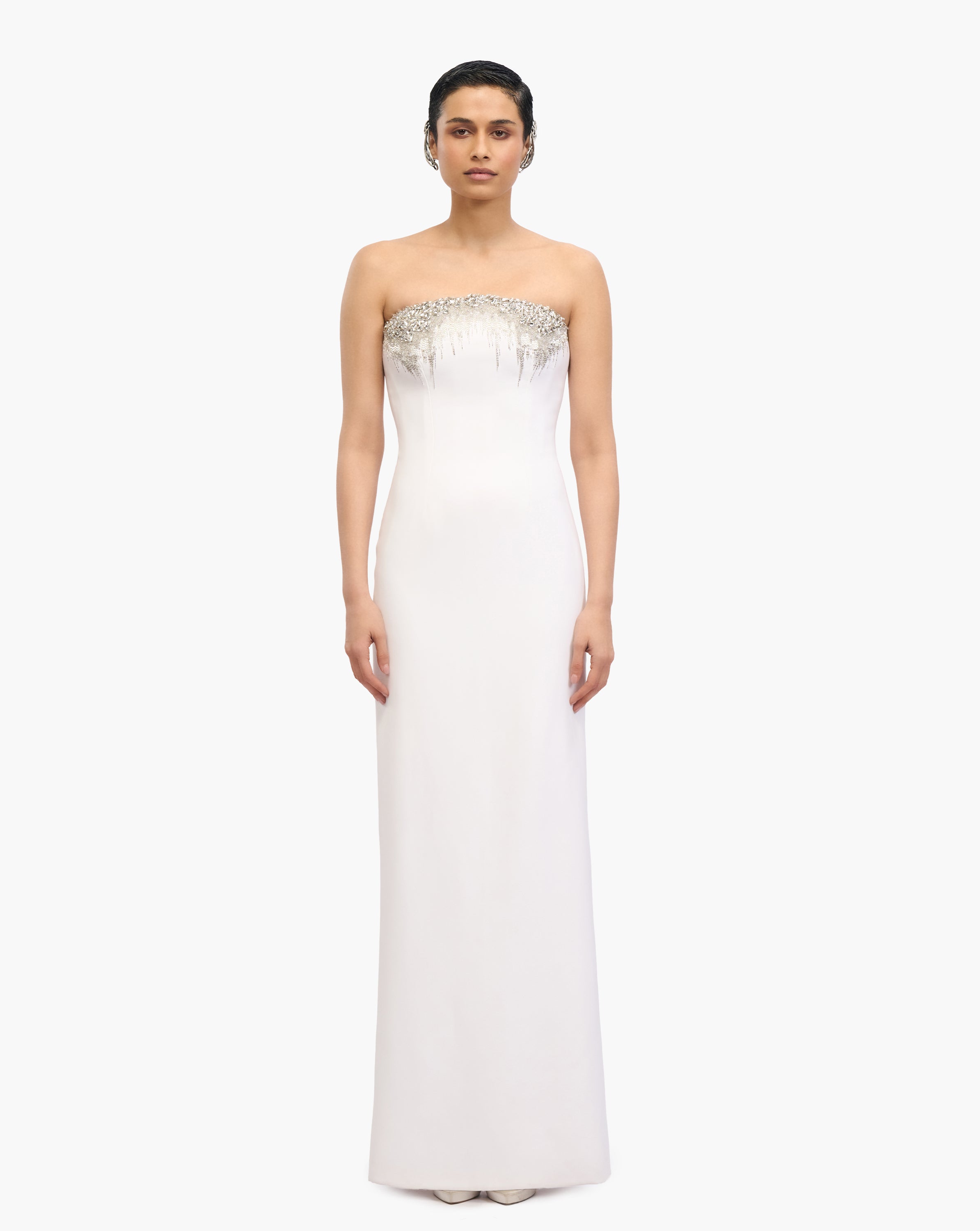 The Crystal Column Gown