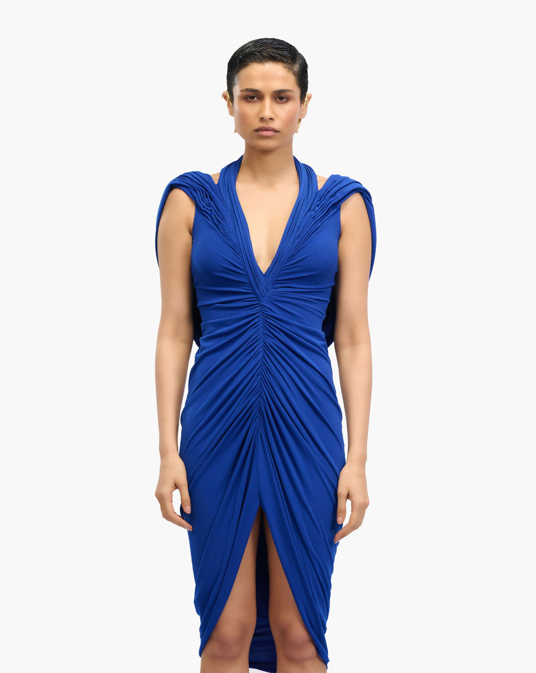 Astraea Cowl Draped Dress