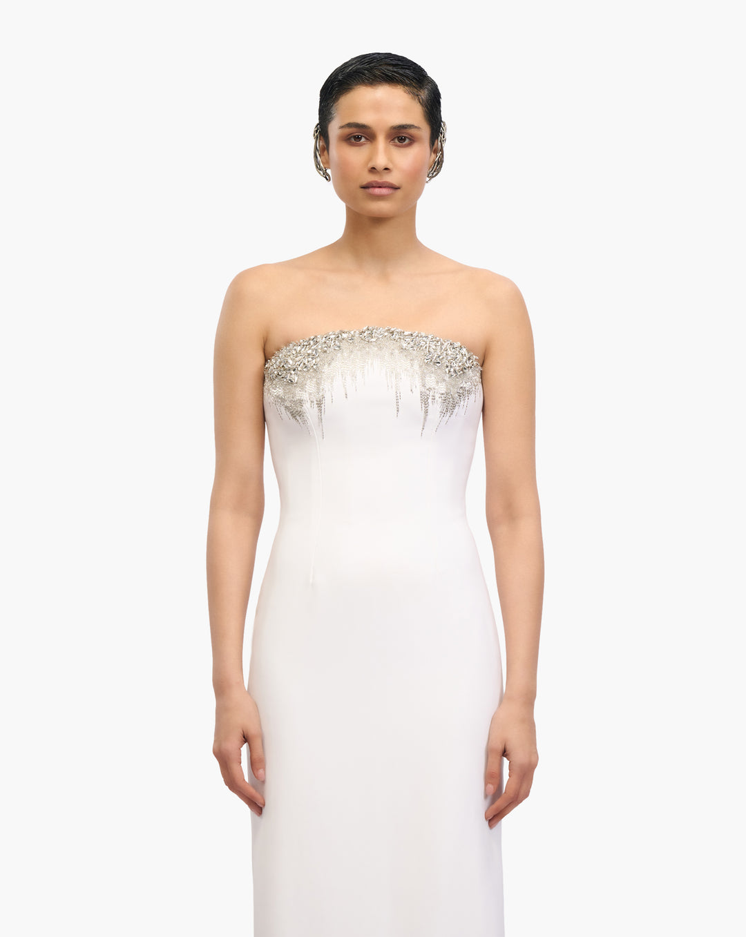 The Crystal Column Gown
