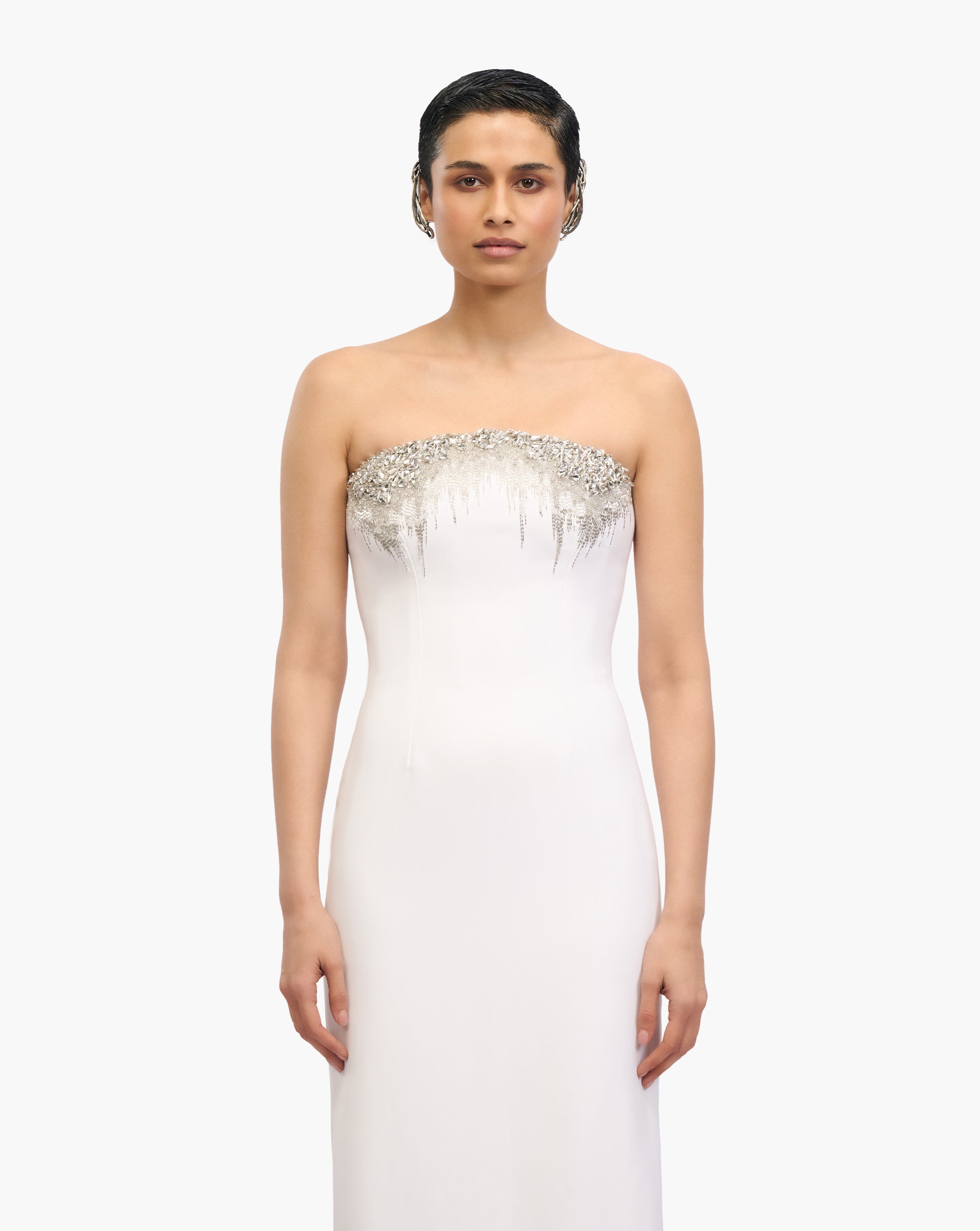 The Crystal Column Gown