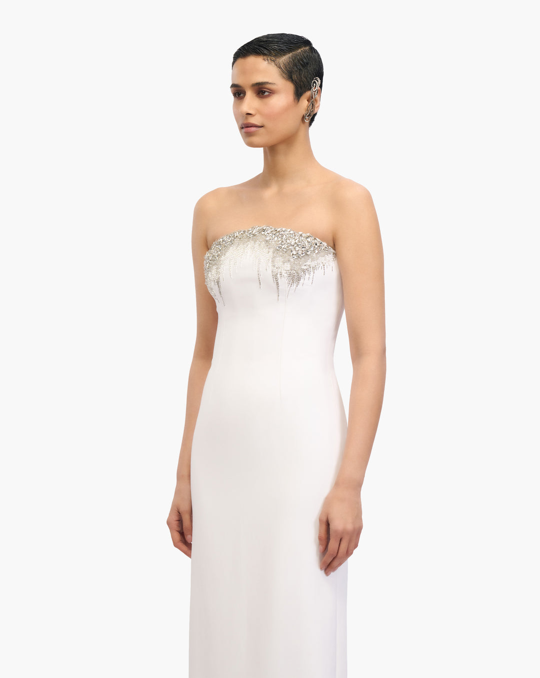 The Crystal Column Gown