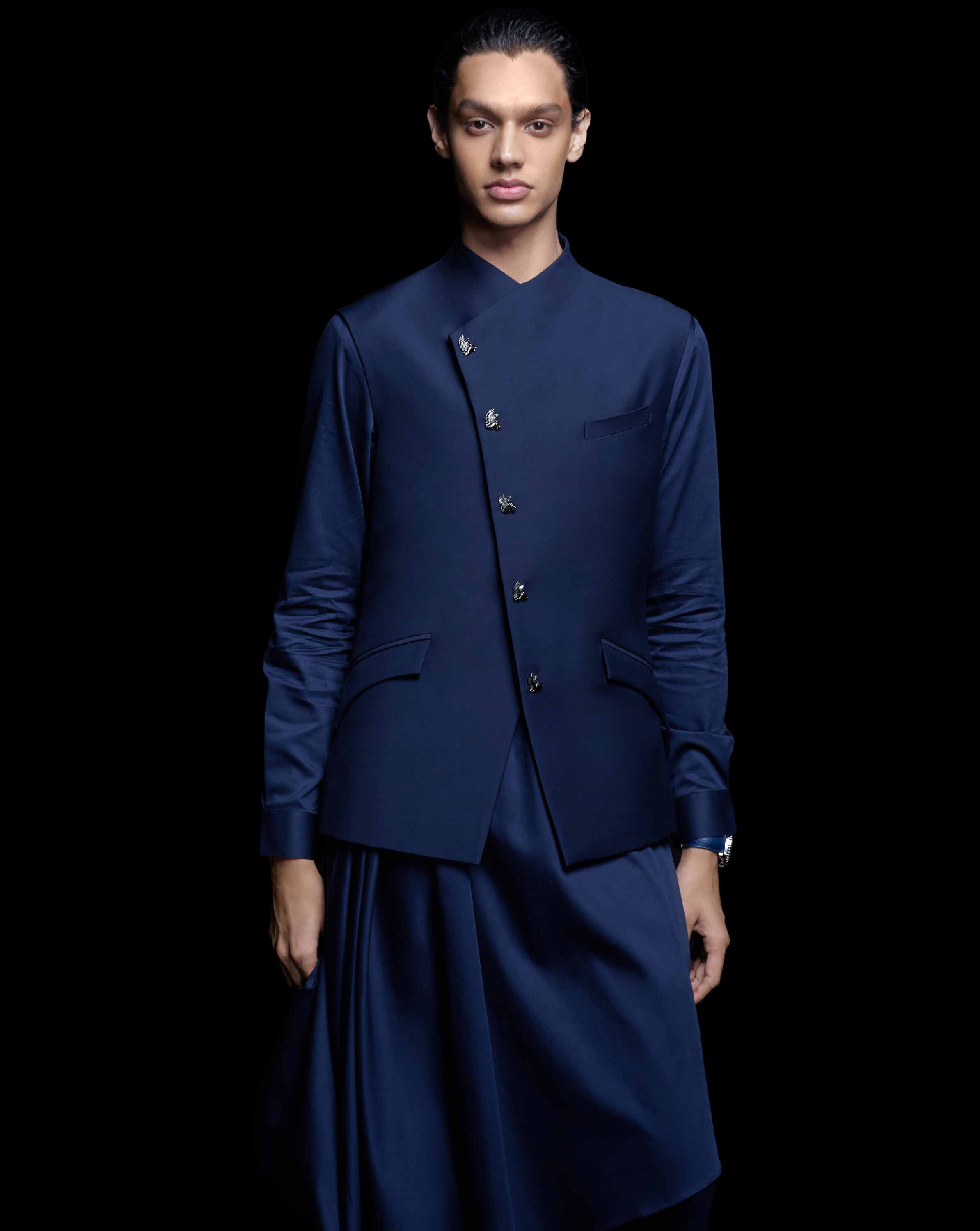 Midnight Regalia Nehru Jacket