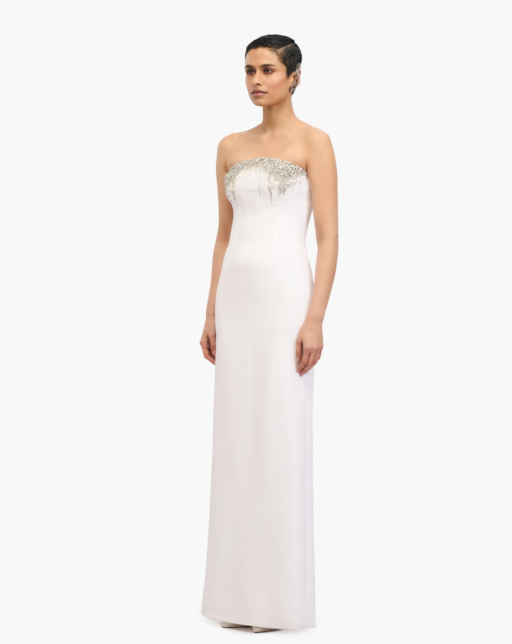 The Crystal Column Gown