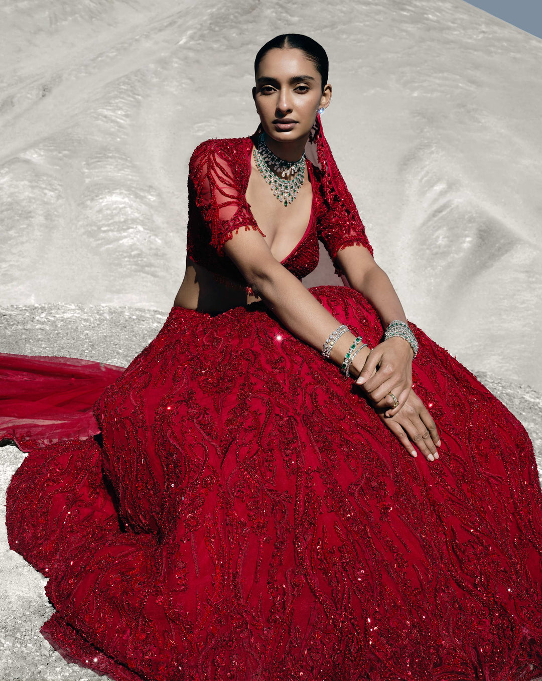 The Scarlet Vow Lehenga