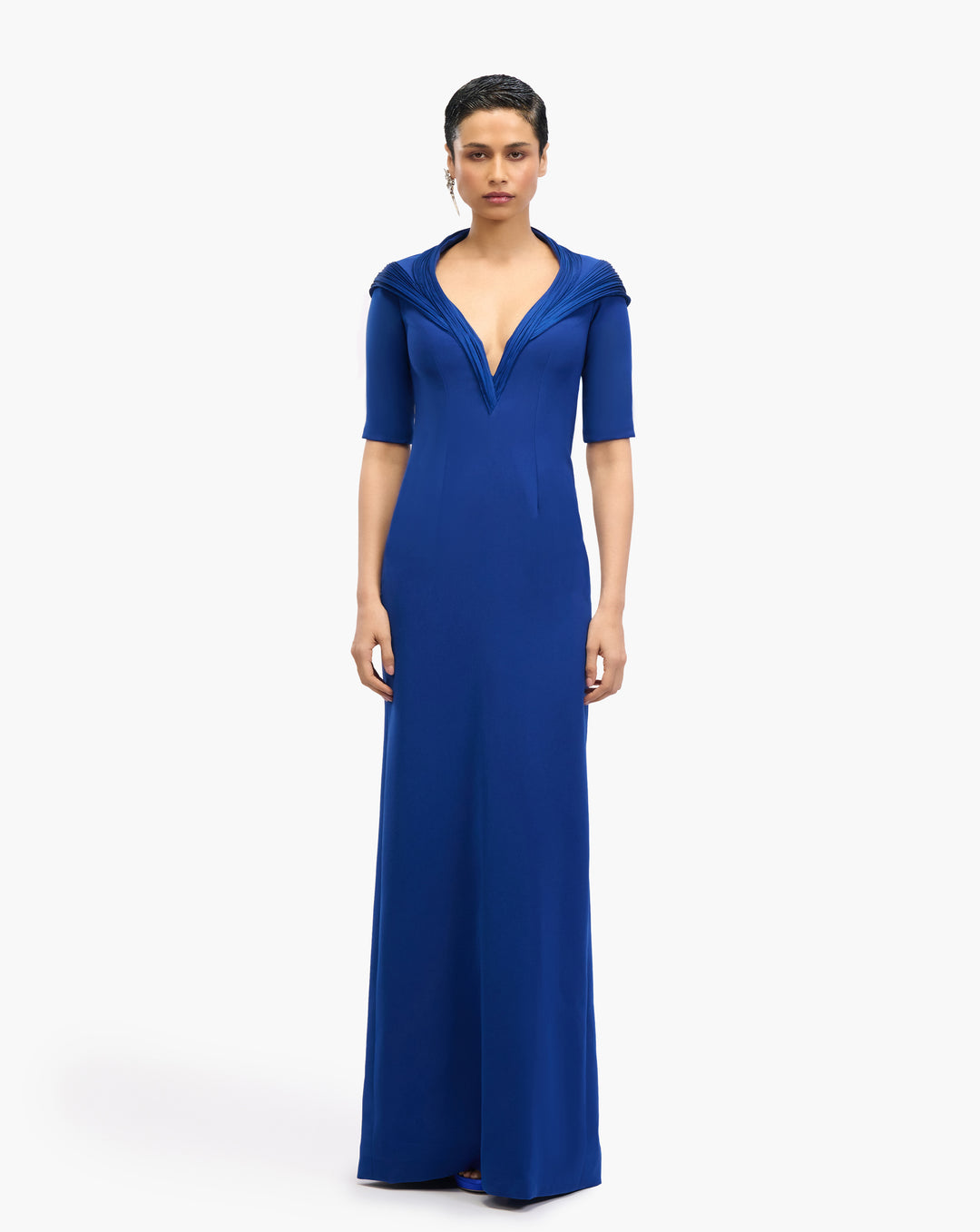 Astra Halo Column Gown