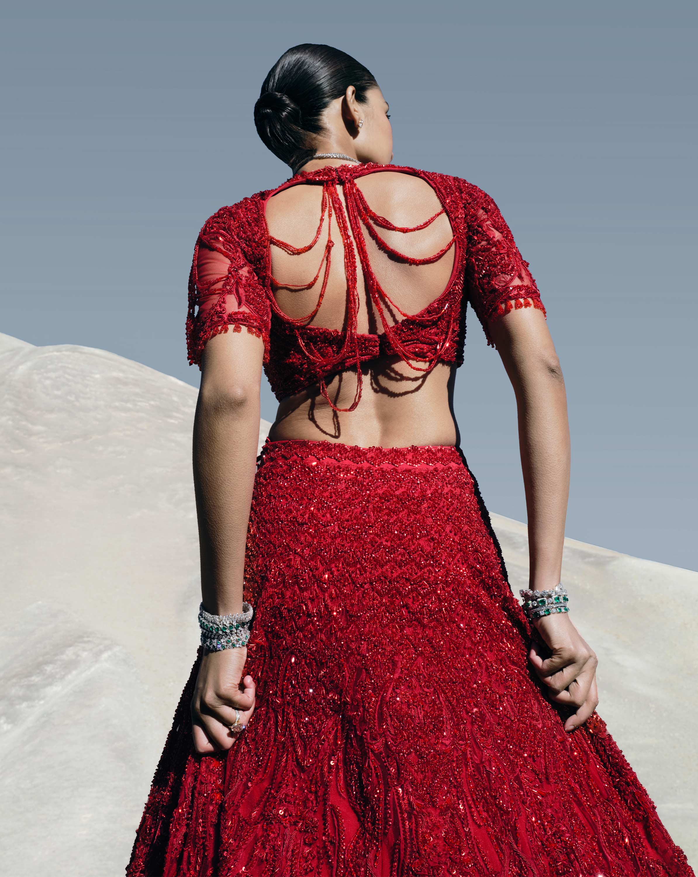 The Scarlet Vow Lehenga