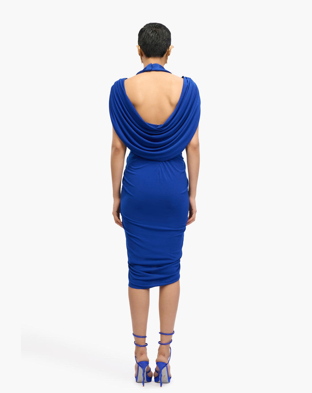 Astraea Cowl Draped Dress