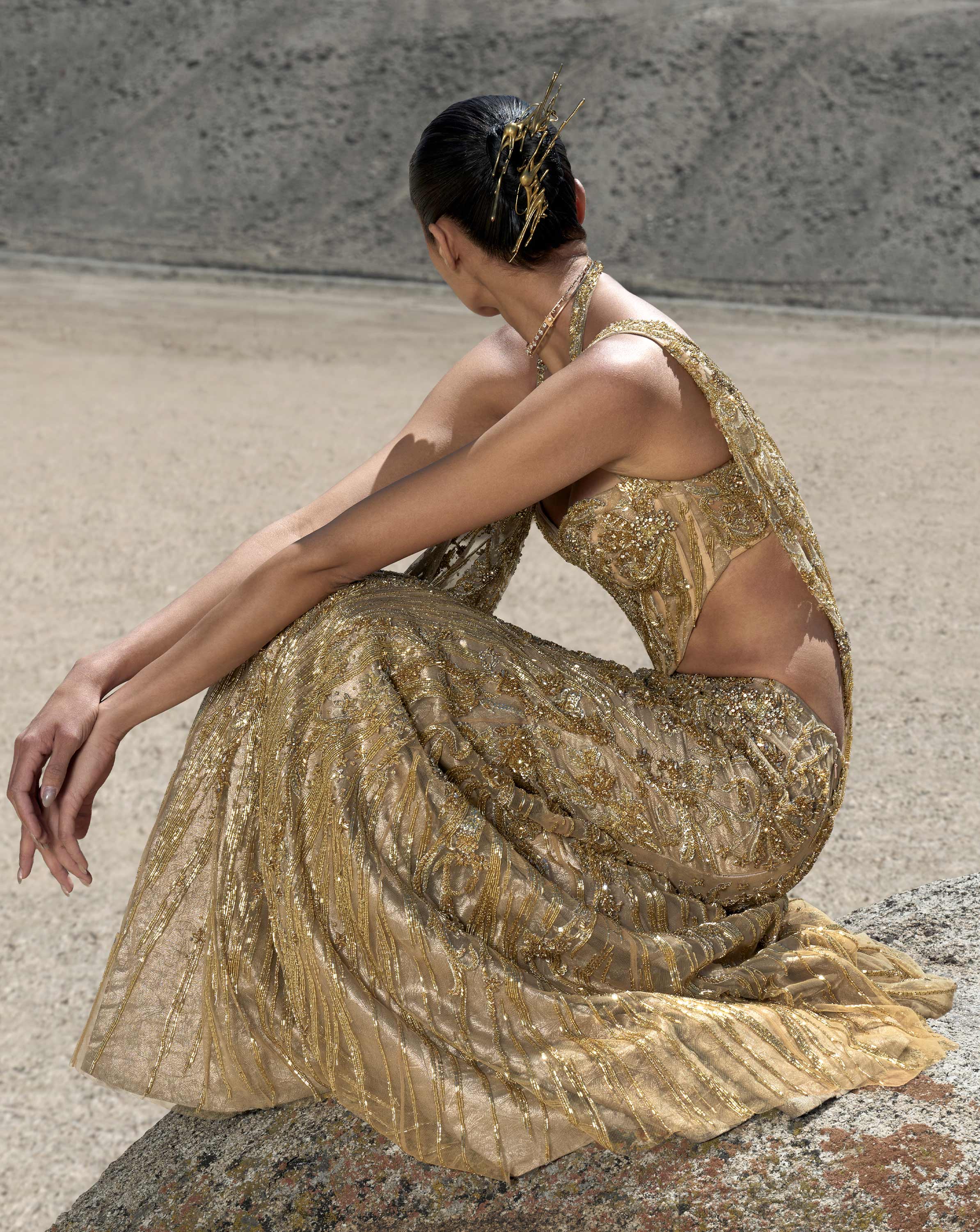 The Molten Crystal Lehenga