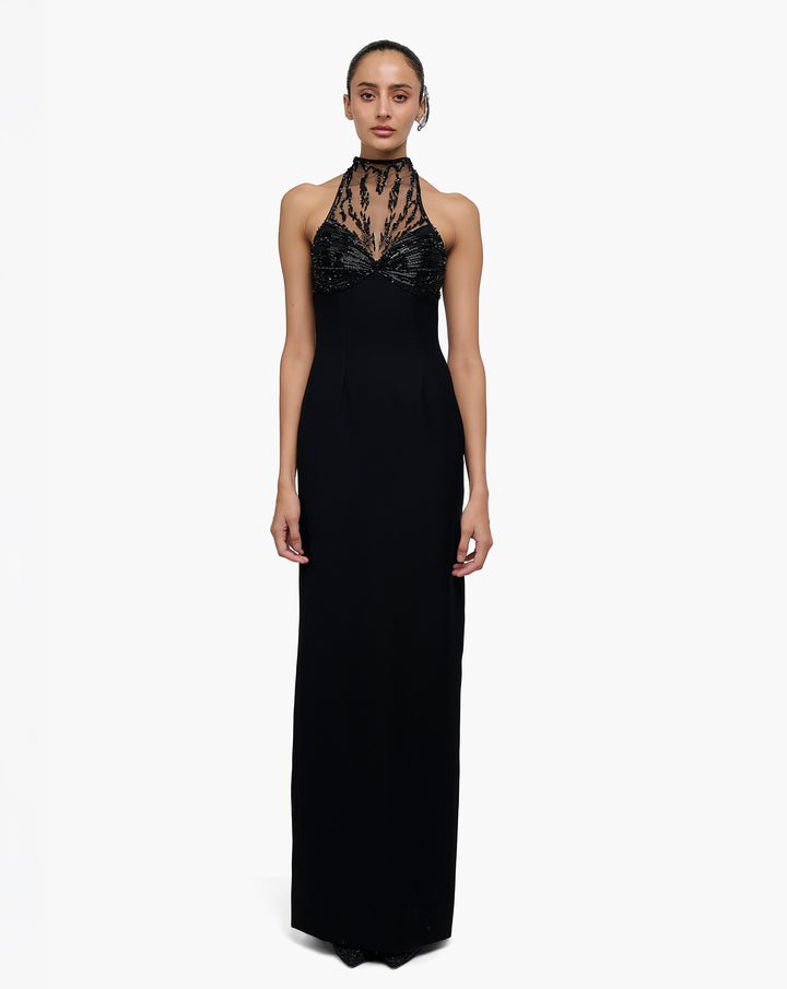 Obsidian Linear Gown