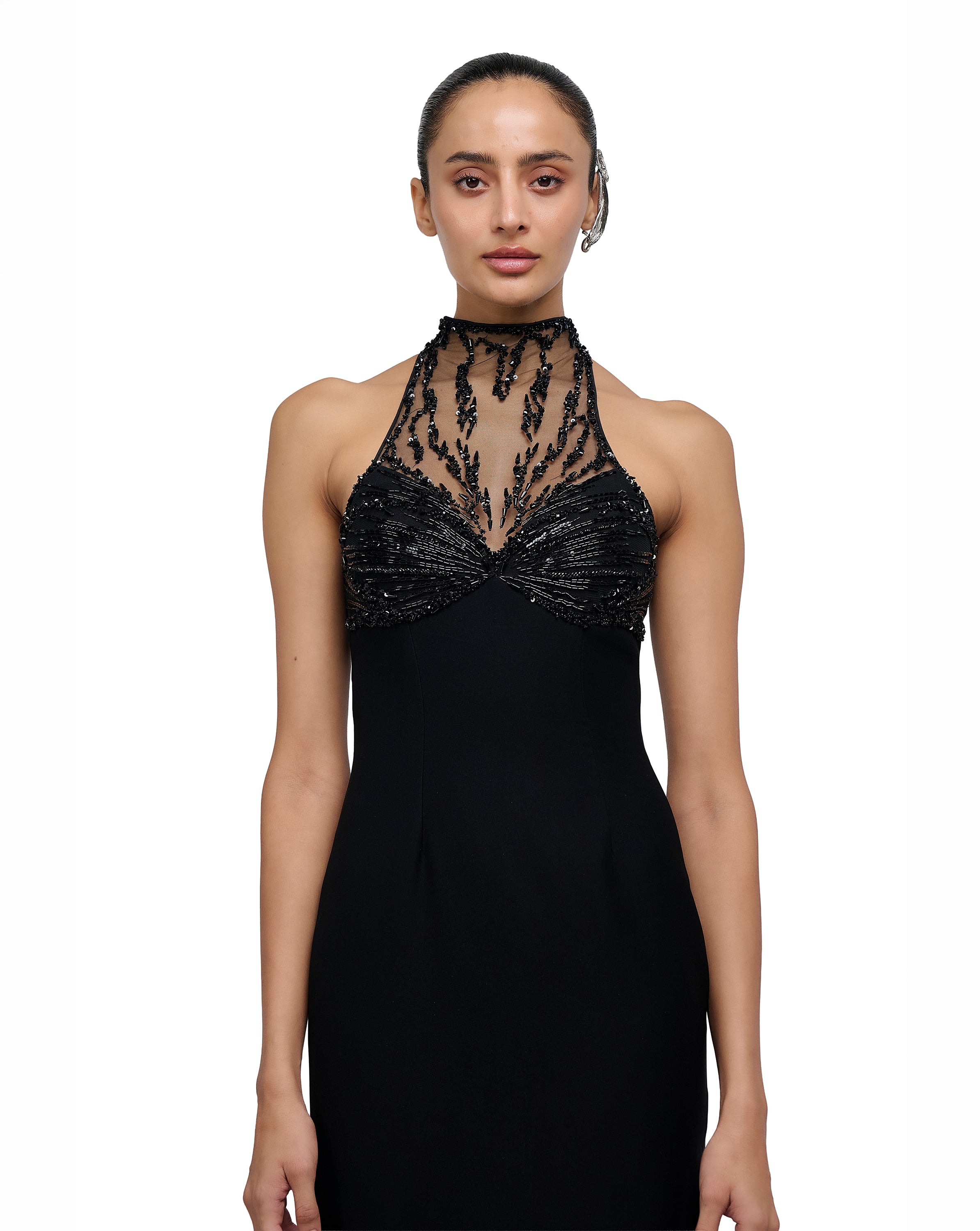 Obsidian Linear Gown