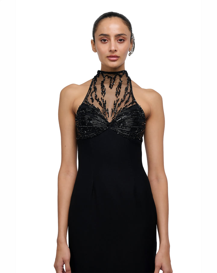 Obsidian Linear Gown