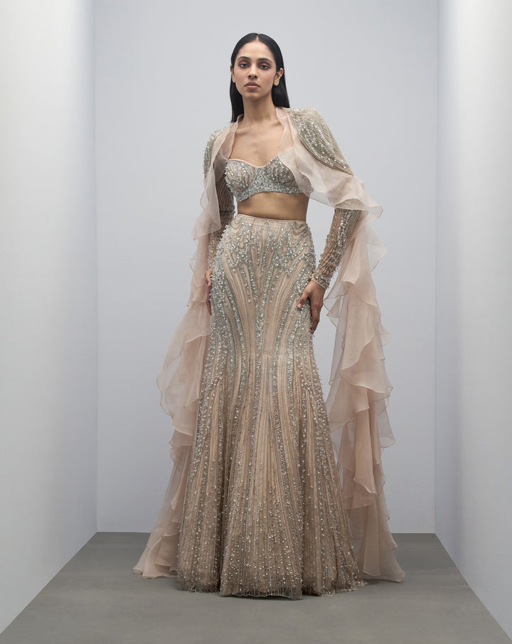 Crystal Erosion Lehenga