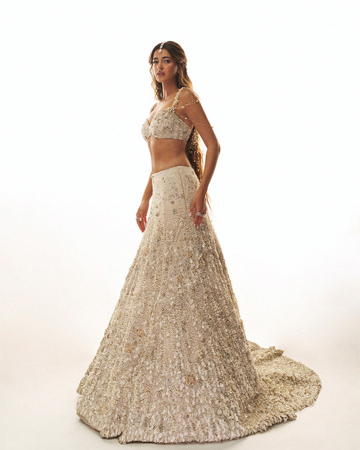Ivory Blossom Lehenga