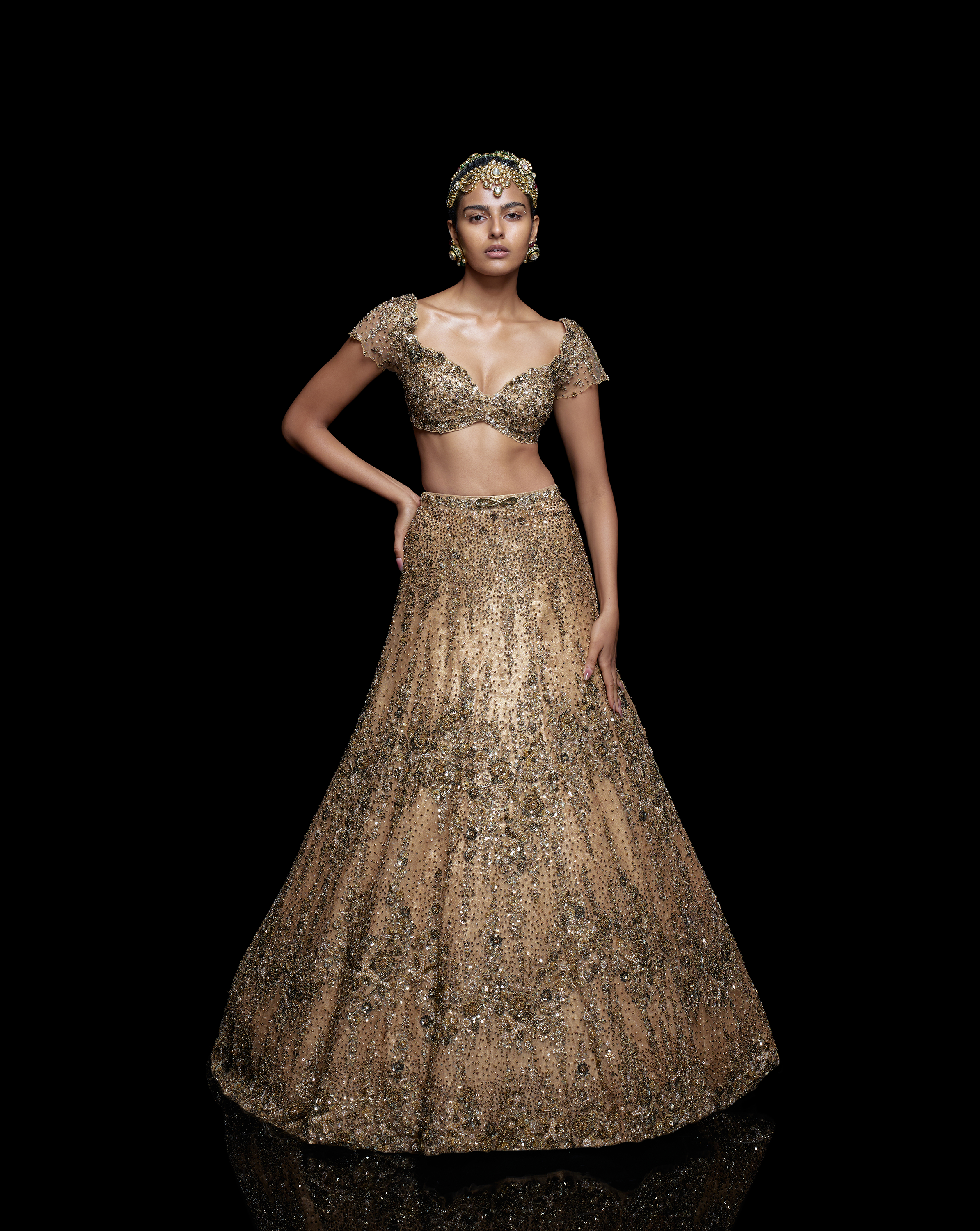 Golden Meadow Lehenga