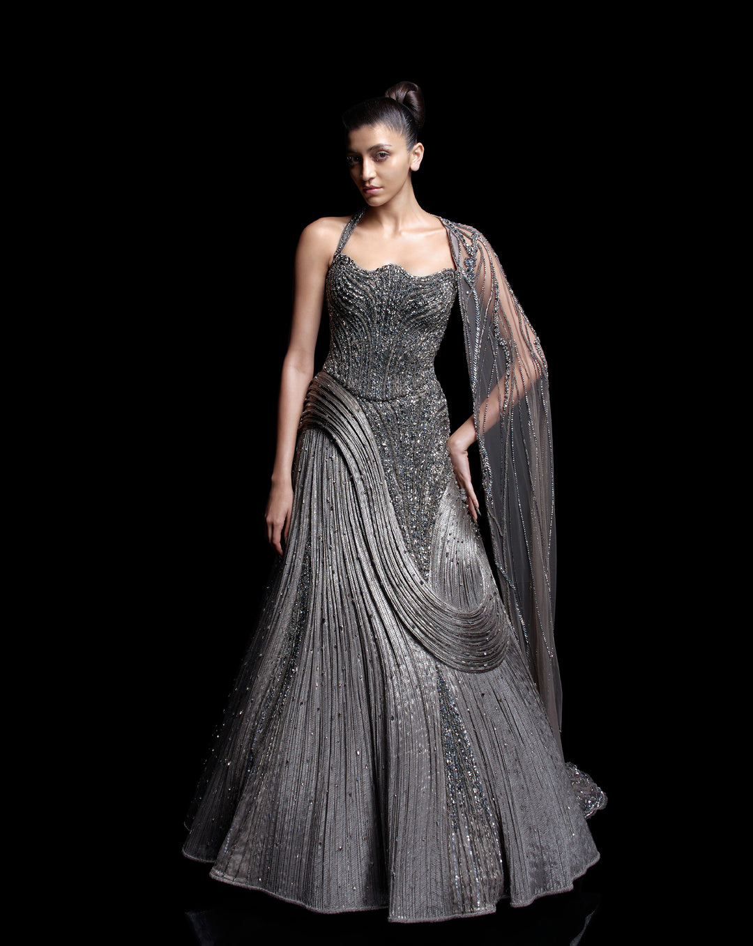 Orbital Wave Lehenga