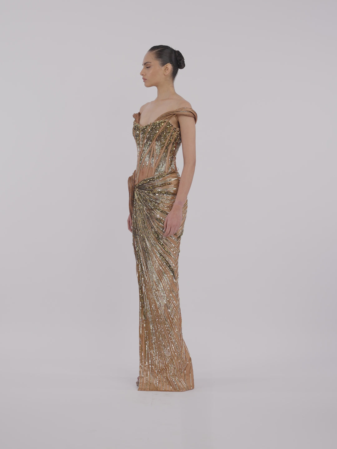 The Sculpted Corset Gown