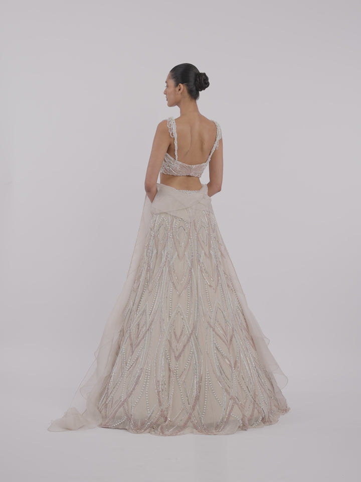 The Art Nouveau Lehenga