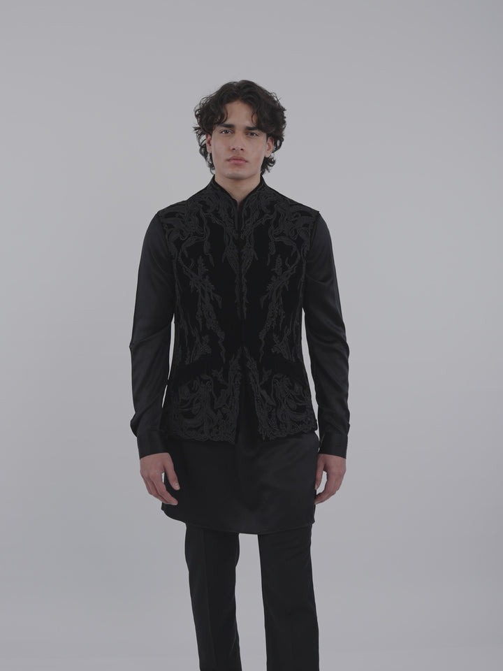 Nocturne Line Nehru Jacket
