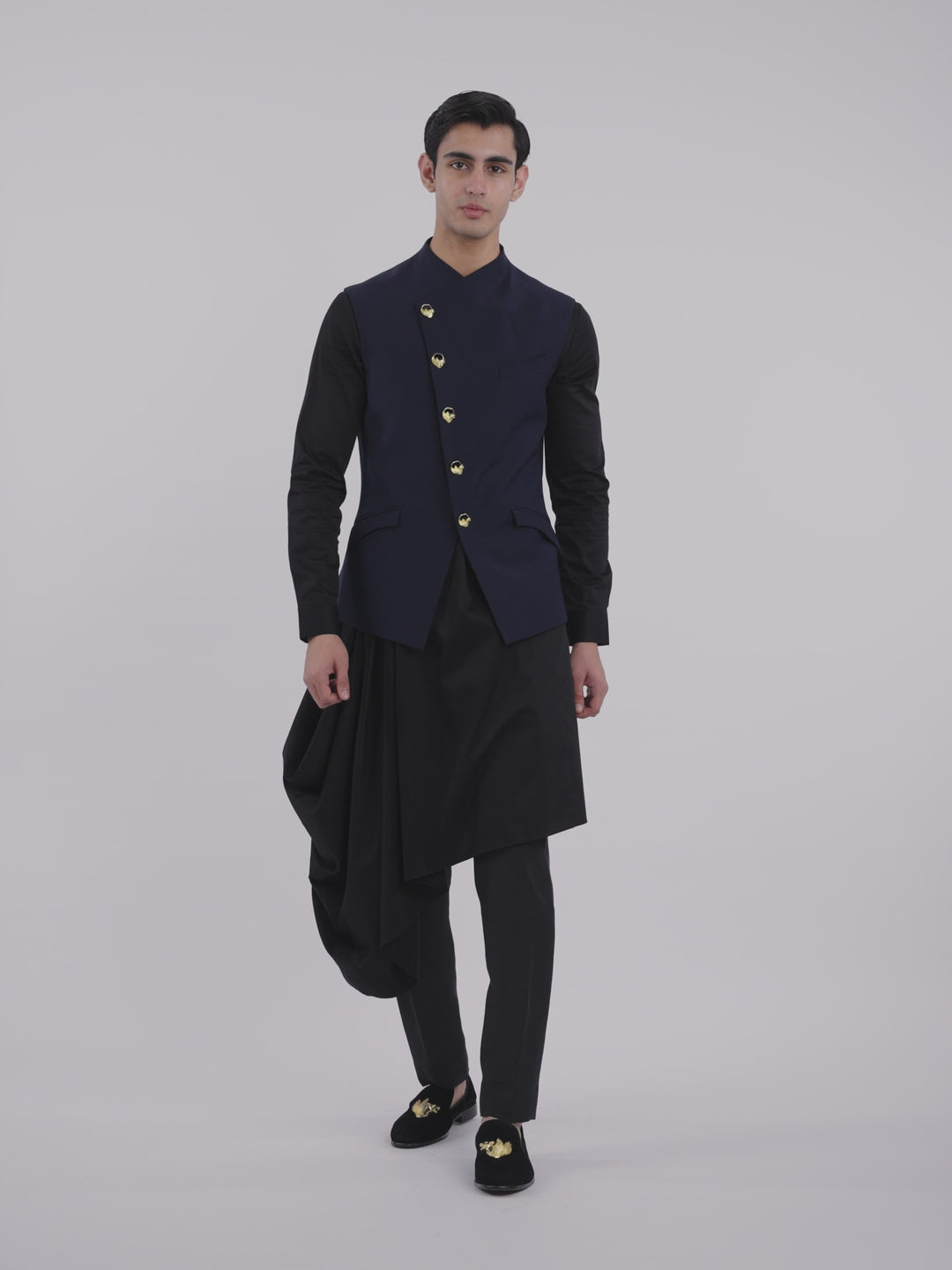Midnight Regalia Nehru Jacket