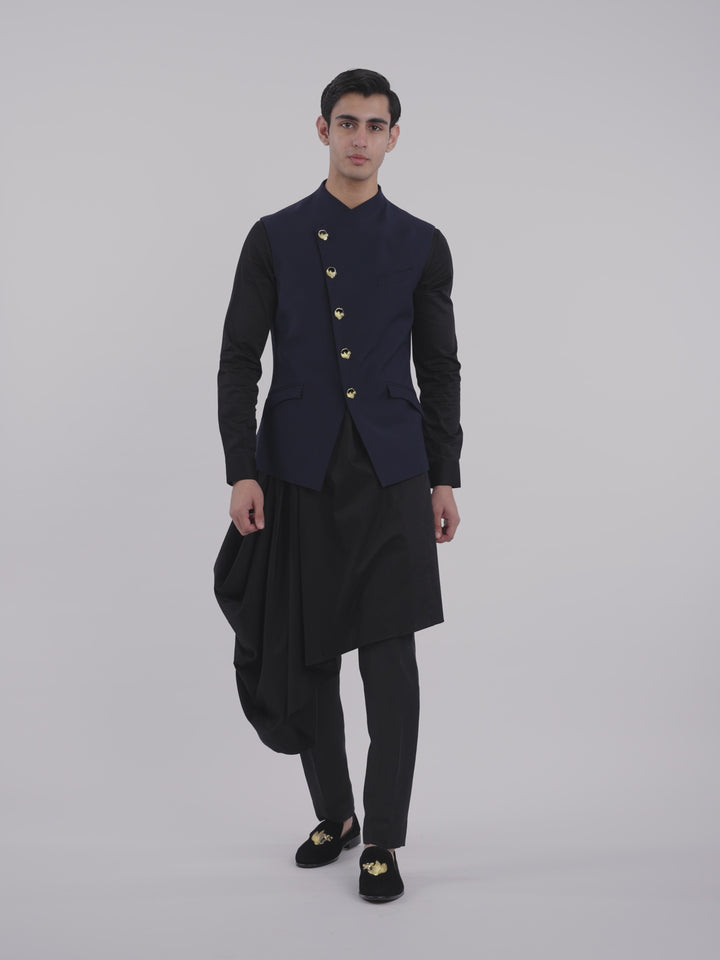 Midnight Regalia Nehru Jacket